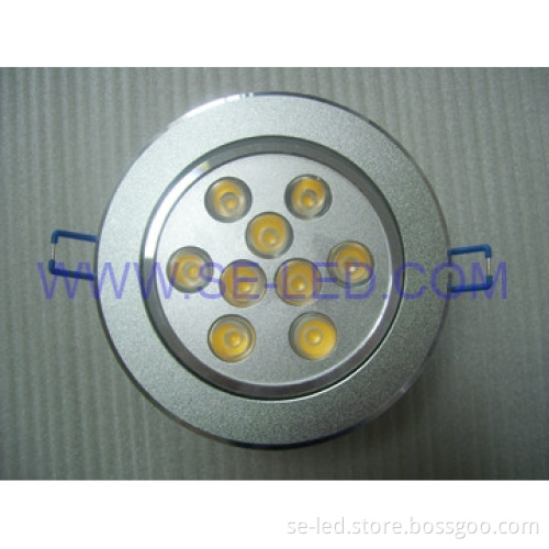 9*1W Warm White Dimmable Frosted Silver Type LED Down Light
